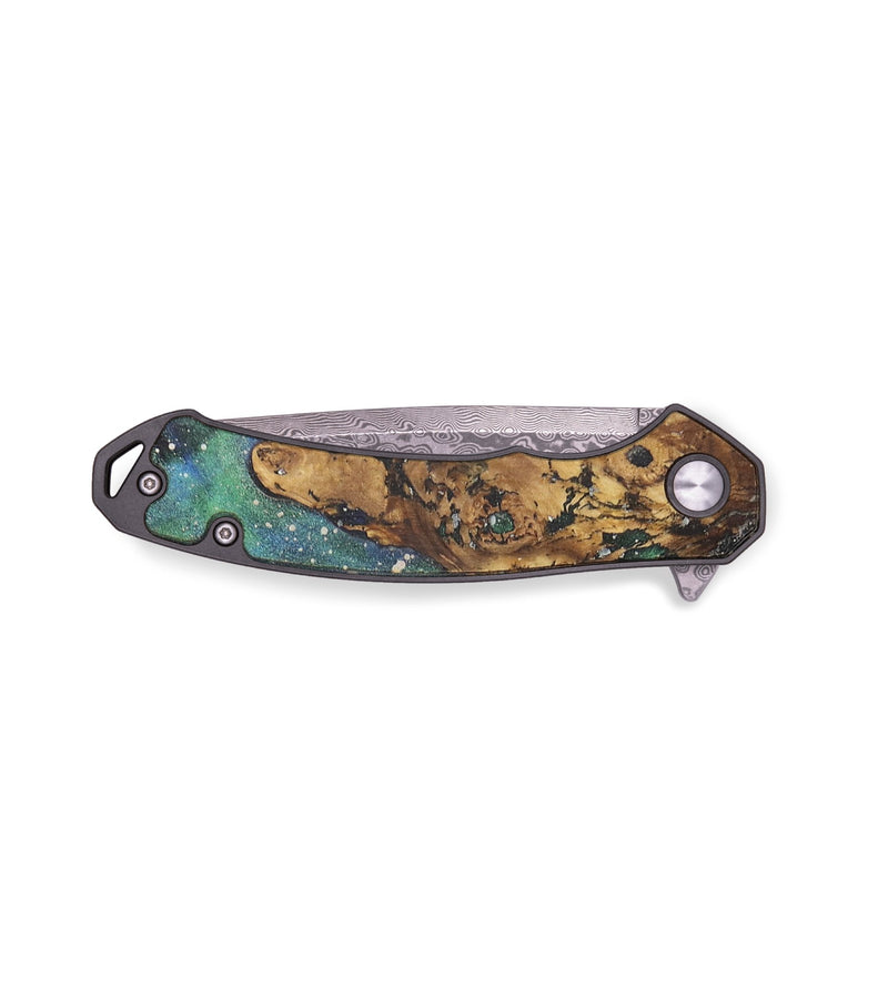 EDC Wood+Resin Pocket Knife - Raven (Cosmos, 714988)