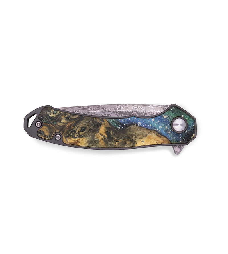 EDC Wood+Resin Pocket Knife - Kaleb (Cosmos, 714994)