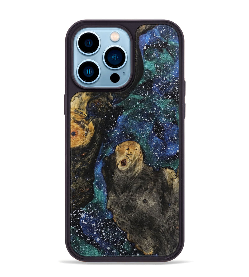 iPhone 14 Pro Max Wood+Resin Phone Case - Krystal (Cosmos, 715015)