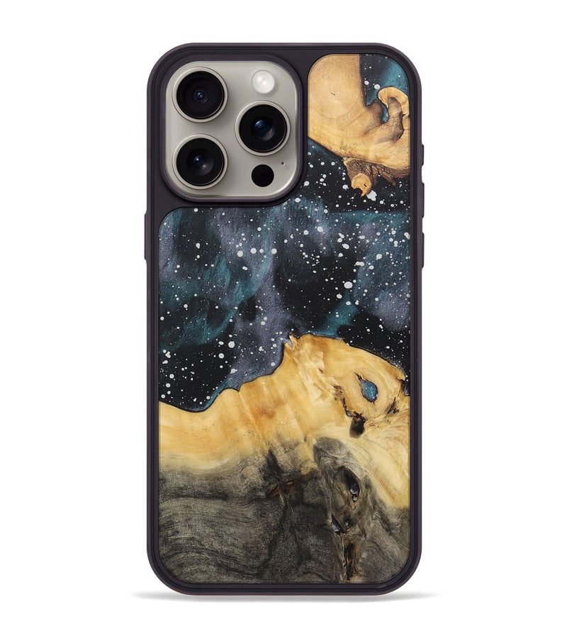 iPhone 15 Pro Max Wood+Resin Phone Case - Yahir (Cosmos, 715020)