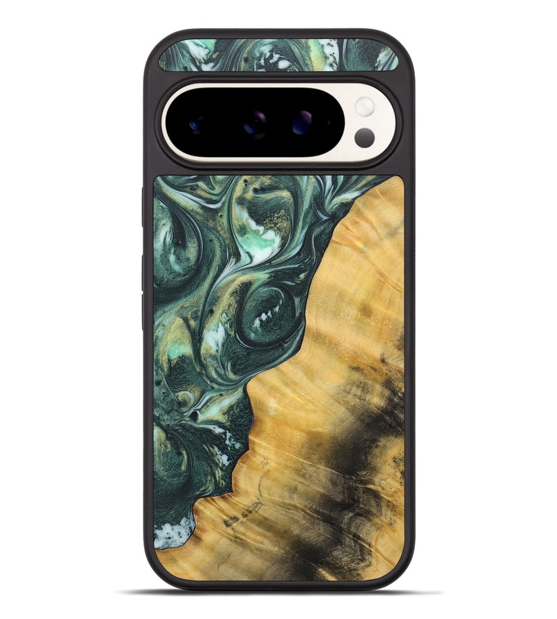 Pixel 9 Pro XL Wood+Resin Phone Case - Jayceon (Green, 715107)