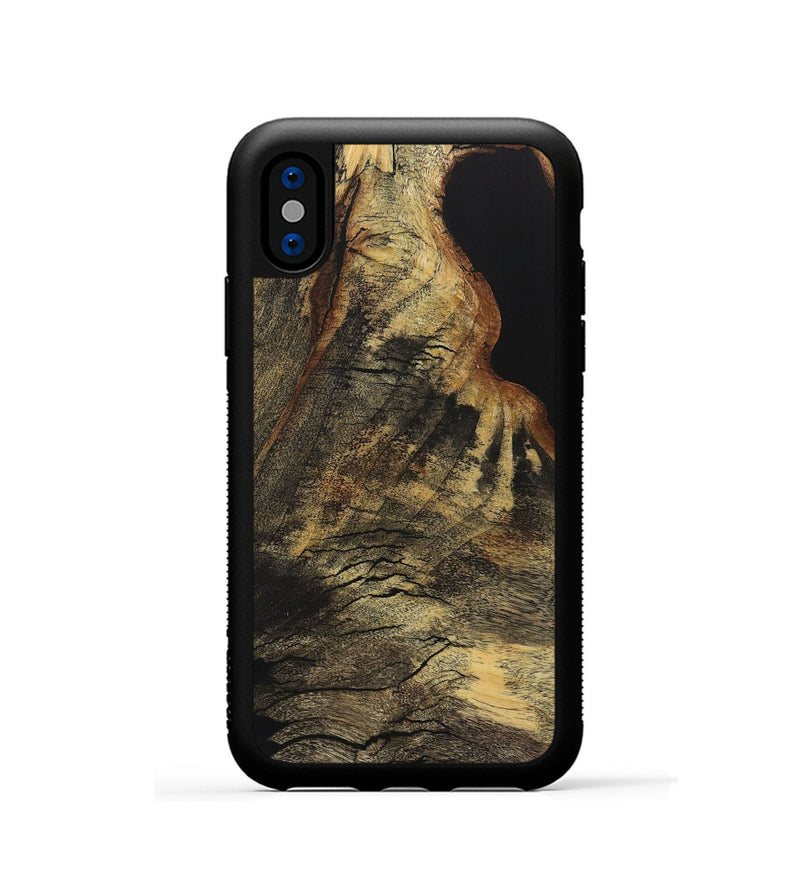 iPhone Xs Wood+Resin Phone Case - Silas (Wood Burl, 715139)