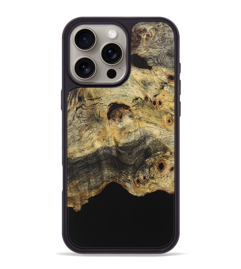 iPhone 16 Pro Max Wood+Resin Phone Case - Kira (Wood Burl, 715150)