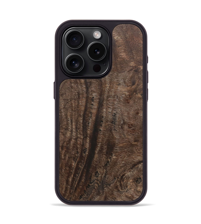 iPhone 15 Pro Wood+Resin Phone Case - Phoenix (Wood Burl, 715157)