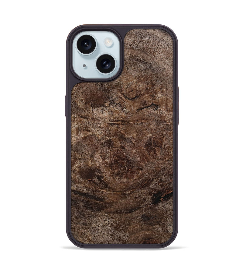 iPhone 15 Wood+Resin Phone Case - Maude (Wood Burl, 715164)