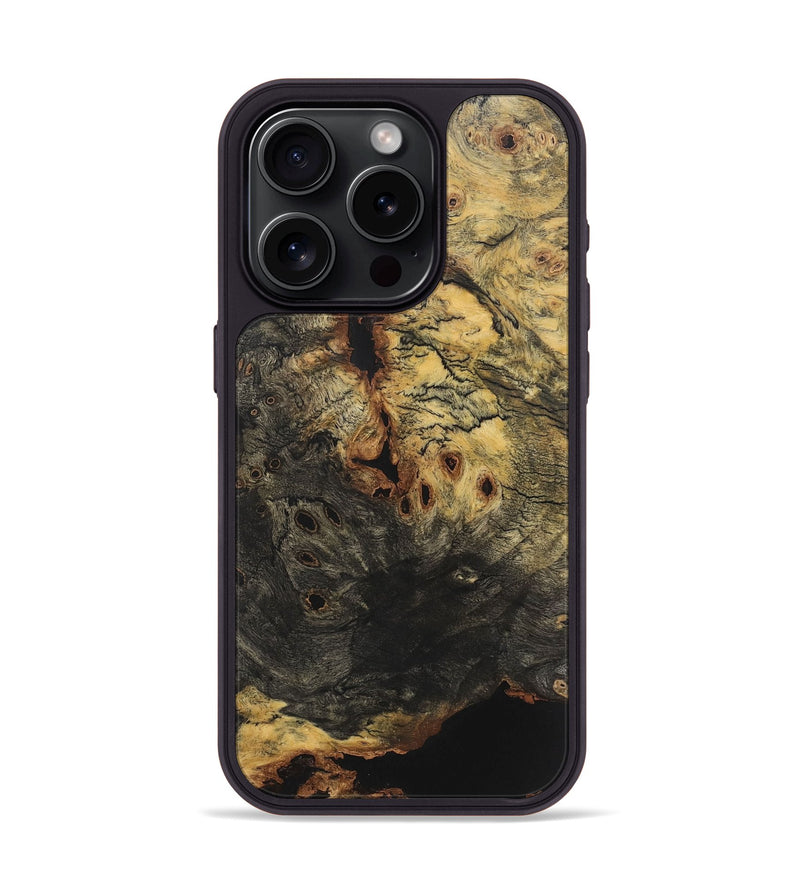 iPhone 15 Pro Wood+Resin Phone Case - Lee (Wood Burl, 715172)