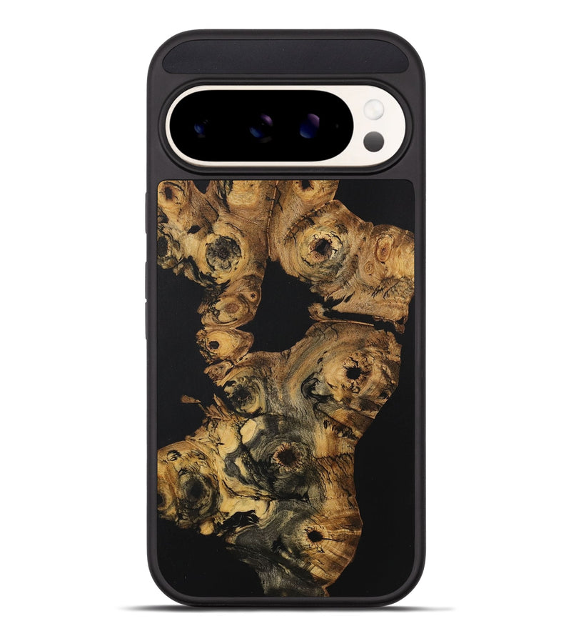 Pixel 9 Pro XL Wood+Resin Phone Case - Brad (Pure Black, 715173)