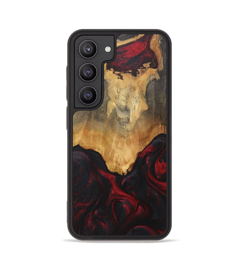 Galaxy S23 Wood+Resin Phone Case - Desmond (Red, 715230)