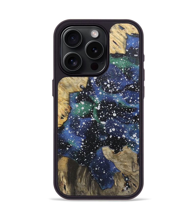 iPhone 15 Pro Wood+Resin Phone Case - Briella (Cosmos, 715291)