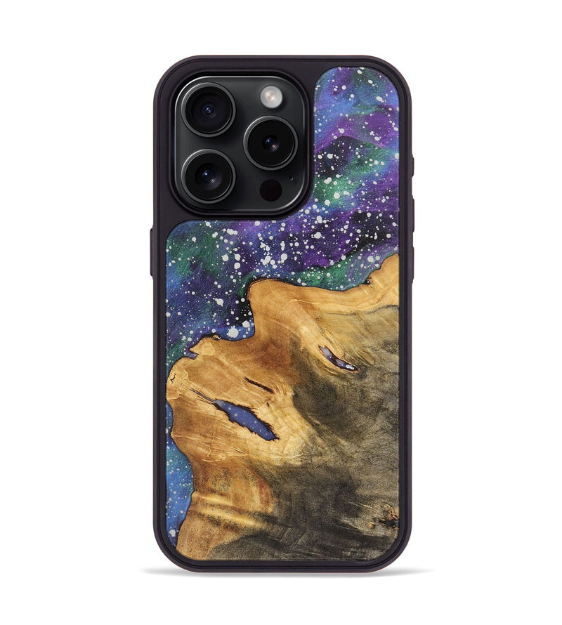 iPhone 15 Pro Wood+Resin Phone Case - Kade (Cosmos, 715299)