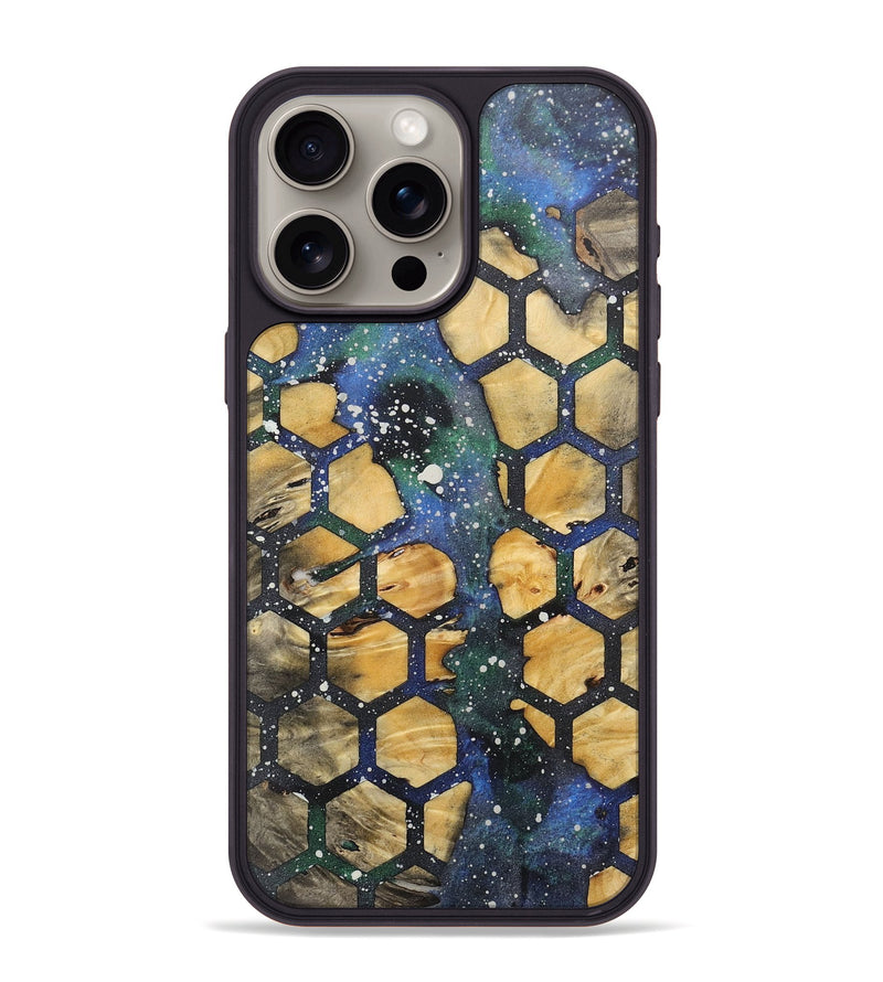 iPhone 15 Pro Max Wood+Resin Phone Case - Erma (Cosmos, 715313)