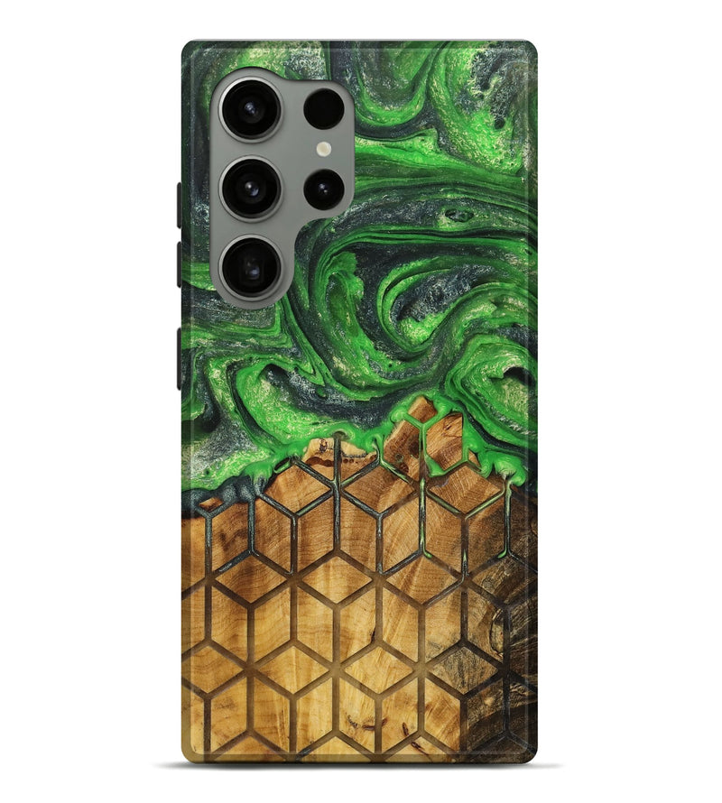Galaxy S24 Ultra Wood+Resin Live Edge Phone Case - King (Pattern, 715335)