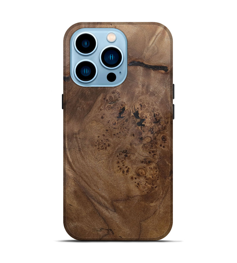 iPhone 14 Pro Wood+Resin Live Edge Phone Case - Karter (Wood Burl, 715349)