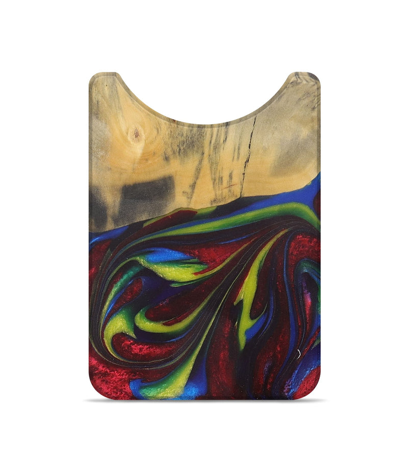 Live Edge Wood+Resin Wallet - Nayeli (Red, 715365)