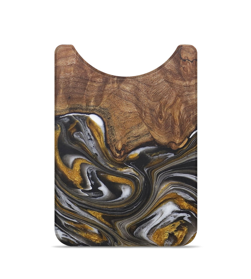 Live Edge Wood+Resin Wallet - Susie (Black & White, 715367)