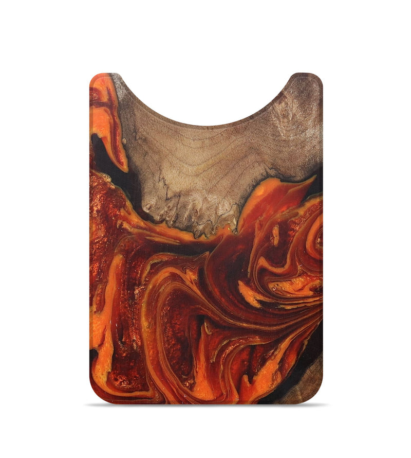 Live Edge Wood+Resin Wallet - Makenna (Red, 715371)