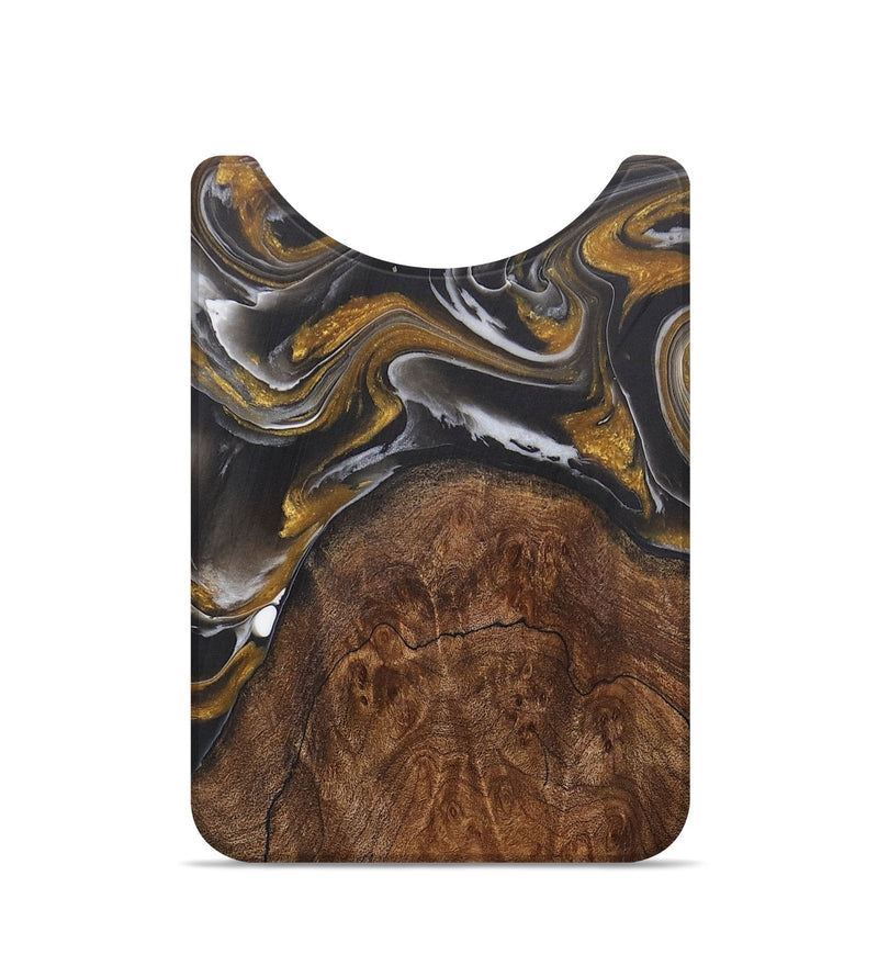 Live Edge Wood+Resin Wallet - Braylon (Black & White, 715372)