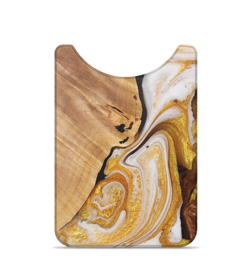 Live Edge Wood+Resin Wallet - Gianni (Black & White, 715380)