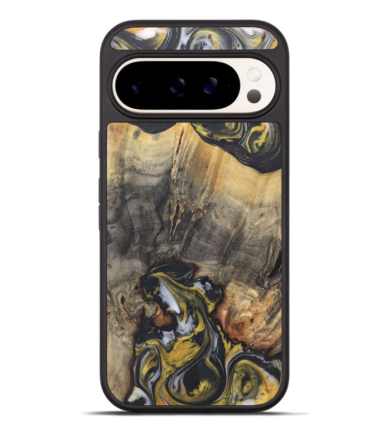 Pixel 9 Pro XL Wood+Resin Phone Case - Rachelle (Black & White, 715504)
