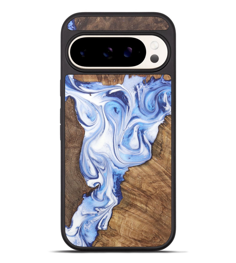 Pixel 9 Pro XL Wood+Resin Phone Case - Jacob (Blue, 715522)