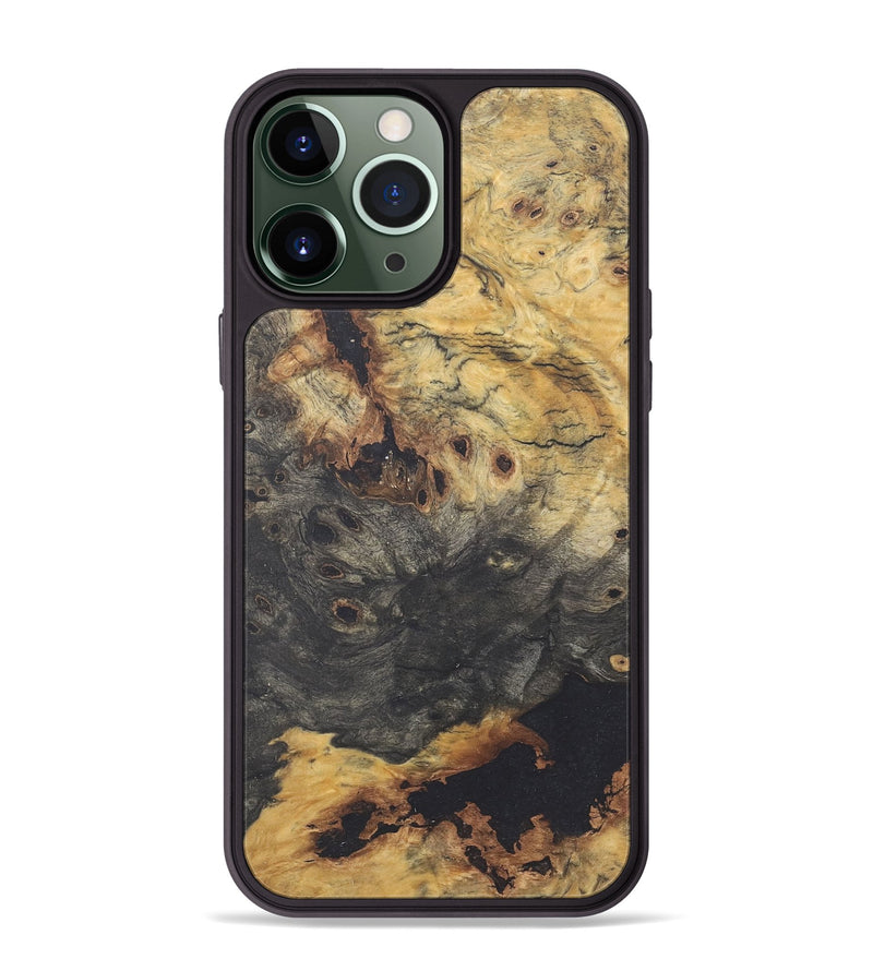 iPhone 13 Pro Max Wood+Resin Phone Case - Max (Wood Burl, 715546)