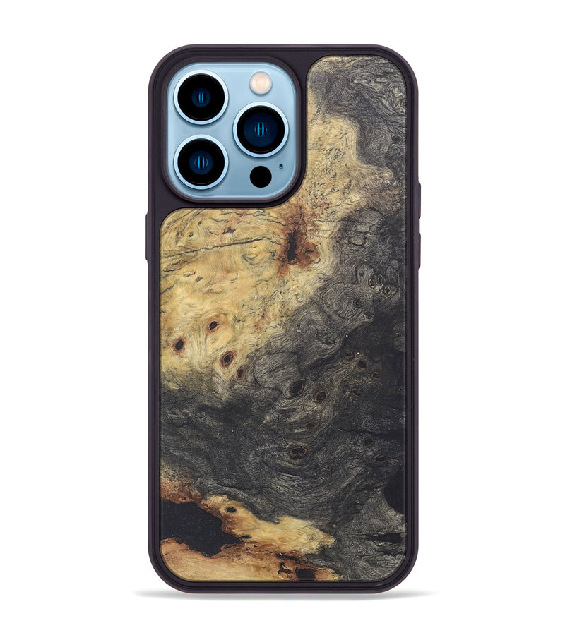 iPhone 14 Pro Max Wood+Resin Phone Case - Reid (Wood Burl, 715547)