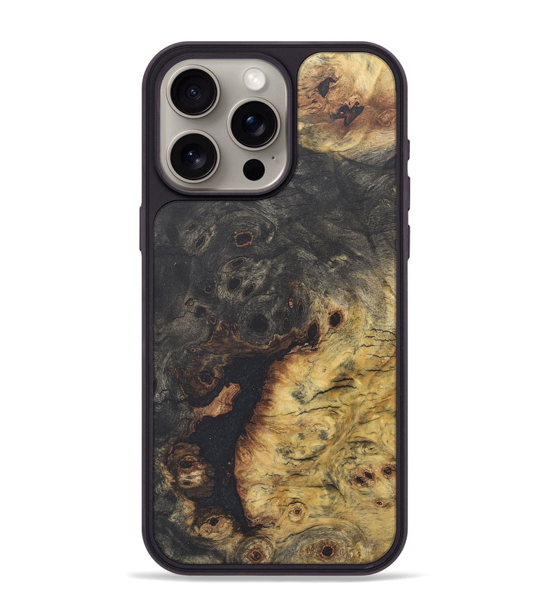 iPhone 15 Pro Max Wood+Resin Phone Case - Hayden (Wood Burl, 715550)