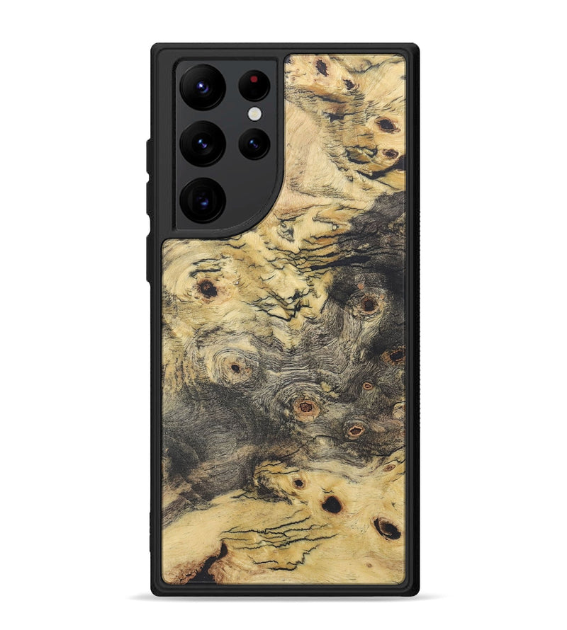 Galaxy S22 Ultra Wood+Resin Phone Case - Devante (Wood Burl, 715553)