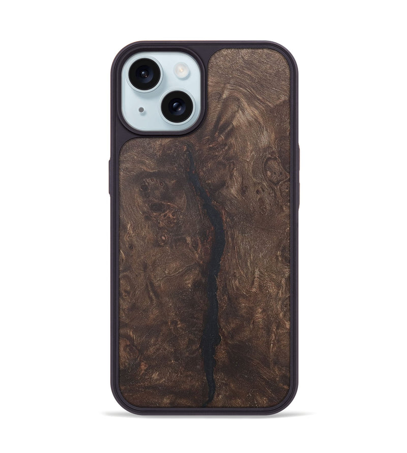 iPhone 15 Wood+Resin Phone Case - Otto (Wood Burl, 715557)