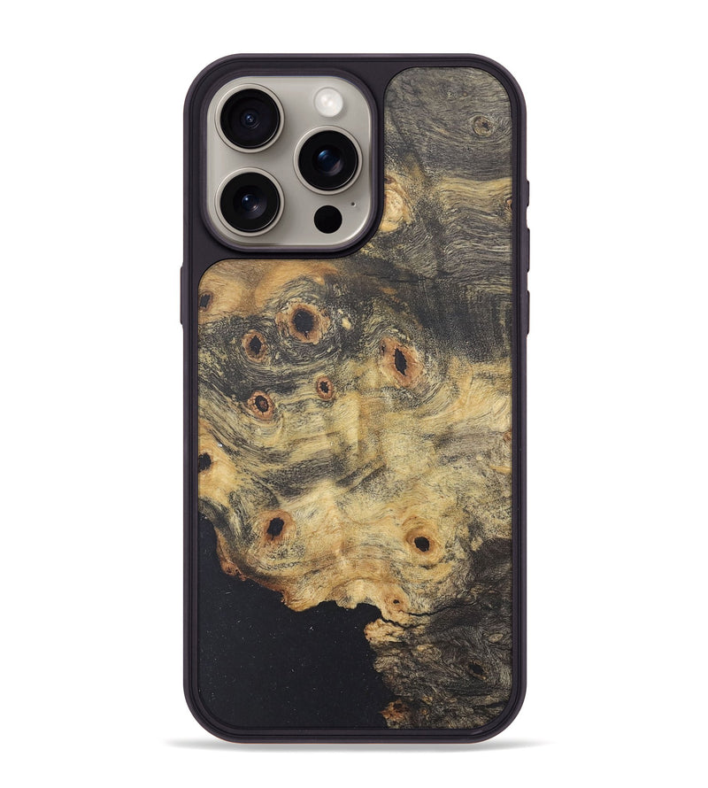 iPhone 15 Pro Max Wood+Resin Phone Case - Laverne (Wood Burl, 715558)