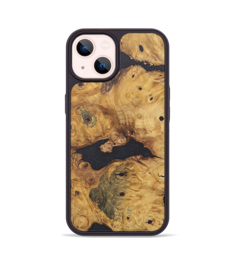 iPhone 14 Wood+Resin Phone Case - Toby (Wood Burl, 715559)
