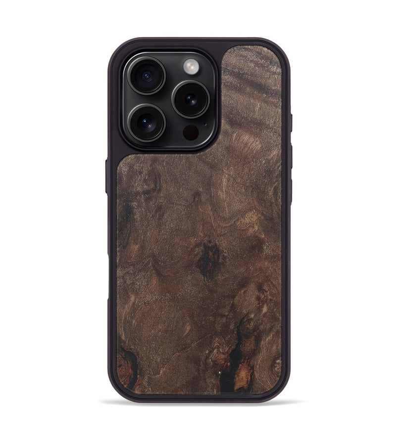 iPhone 16 Pro Wood+Resin Phone Case - Hallie (Wood Burl, 715560)