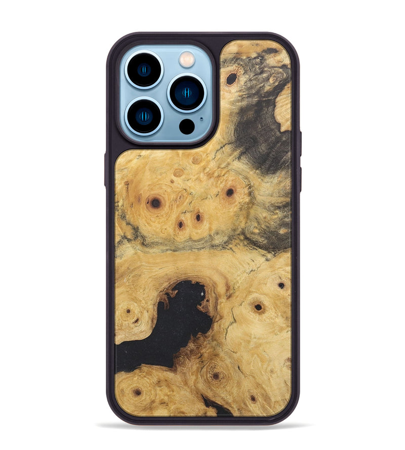iPhone 14 Pro Max Wood+Resin Phone Case - Analia (Wood Burl, 715561)