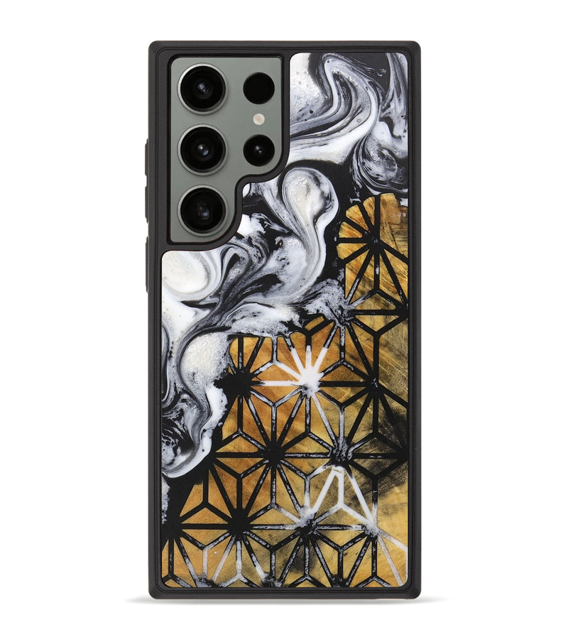 Galaxy S23 Ultra Wood+Resin Phone Case - Addyson (Pattern, 715578)