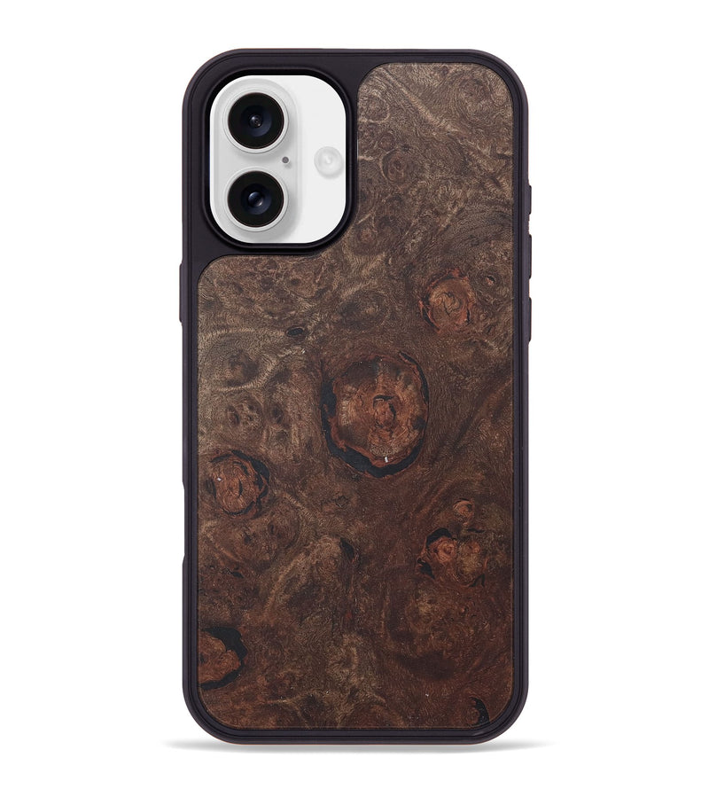 iPhone 16 Plus Wood+Resin Phone Case - Sonja (Wood Burl, 715605)