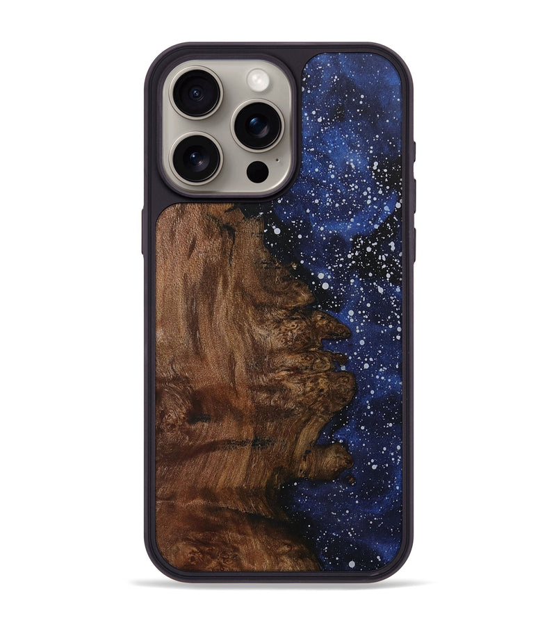 iPhone 15 Pro Max Wood+Resin Phone Case - Jasmin (Cosmos, 715682)