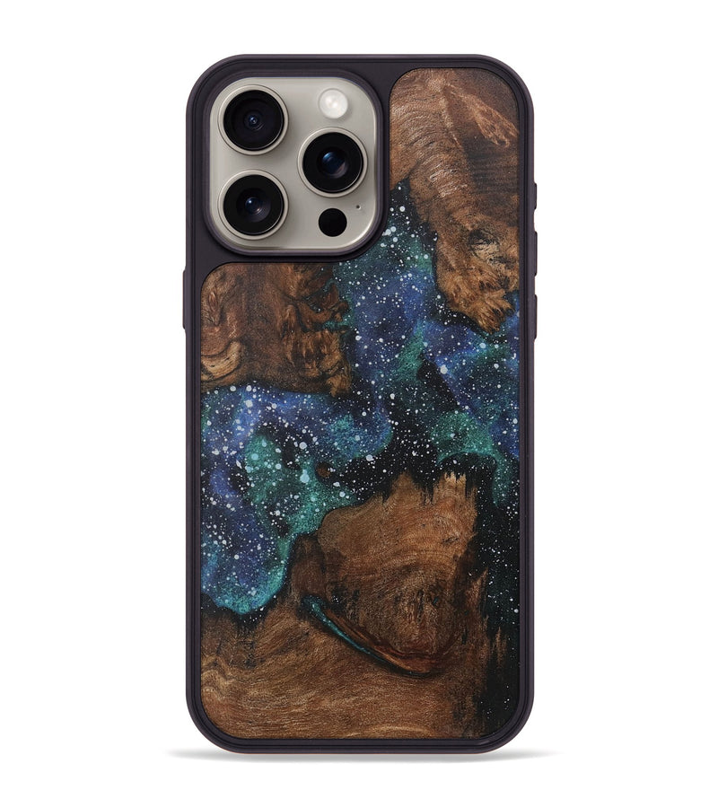 iPhone 15 Pro Max Wood+Resin Phone Case - Kendra (Cosmos, 715684)