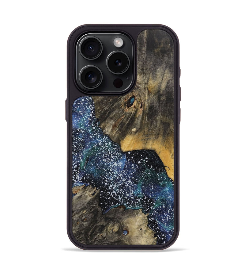 iPhone 15 Pro Wood+Resin Phone Case - Carole (Cosmos, 715691)
