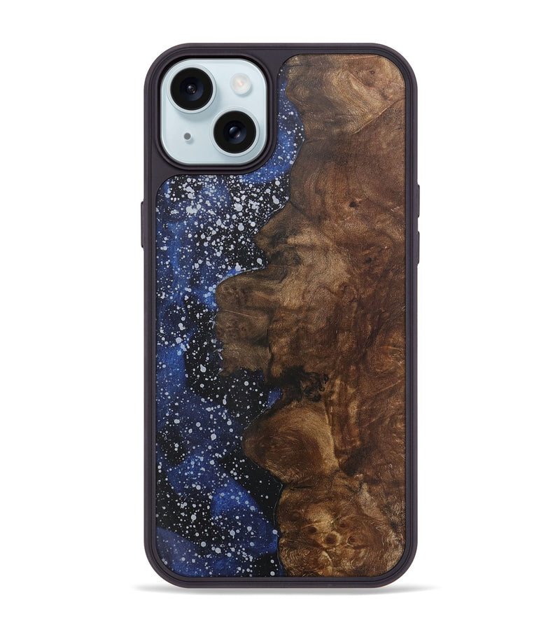 iPhone 15 Plus Wood+Resin Phone Case - Arya (Cosmos, 715709)