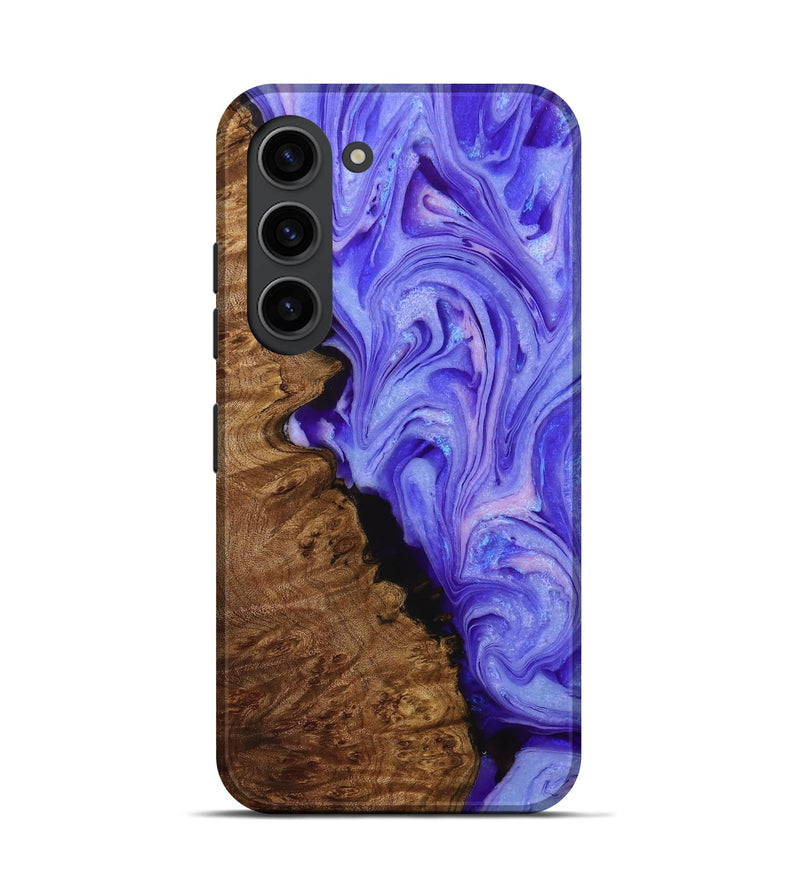 Galaxy S23 Wood+Resin Live Edge Phone Case - Tim (Purple, 715819)
