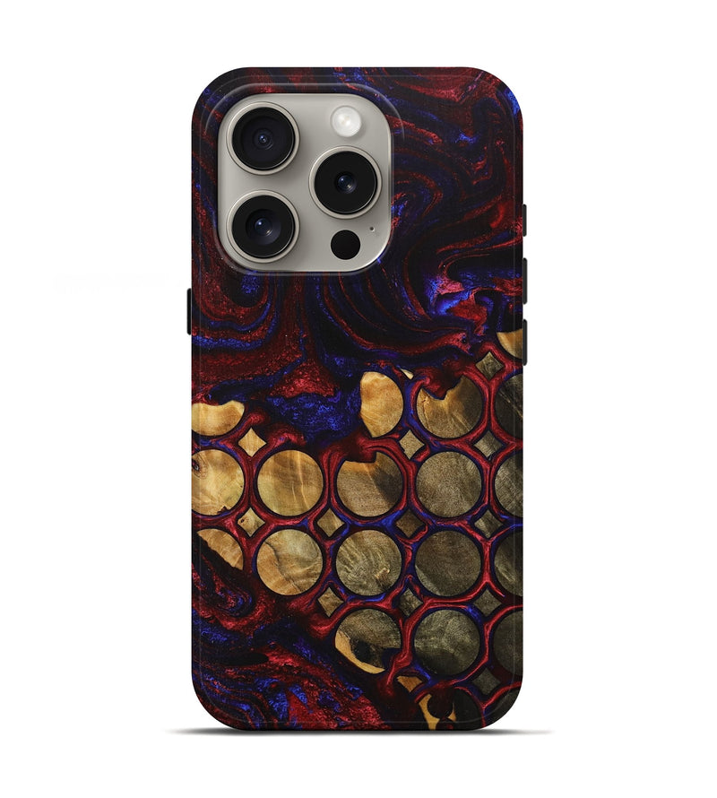 iPhone 16 Pro Wood+Resin Live Edge Phone Case - Rafael (Pattern, 715843)