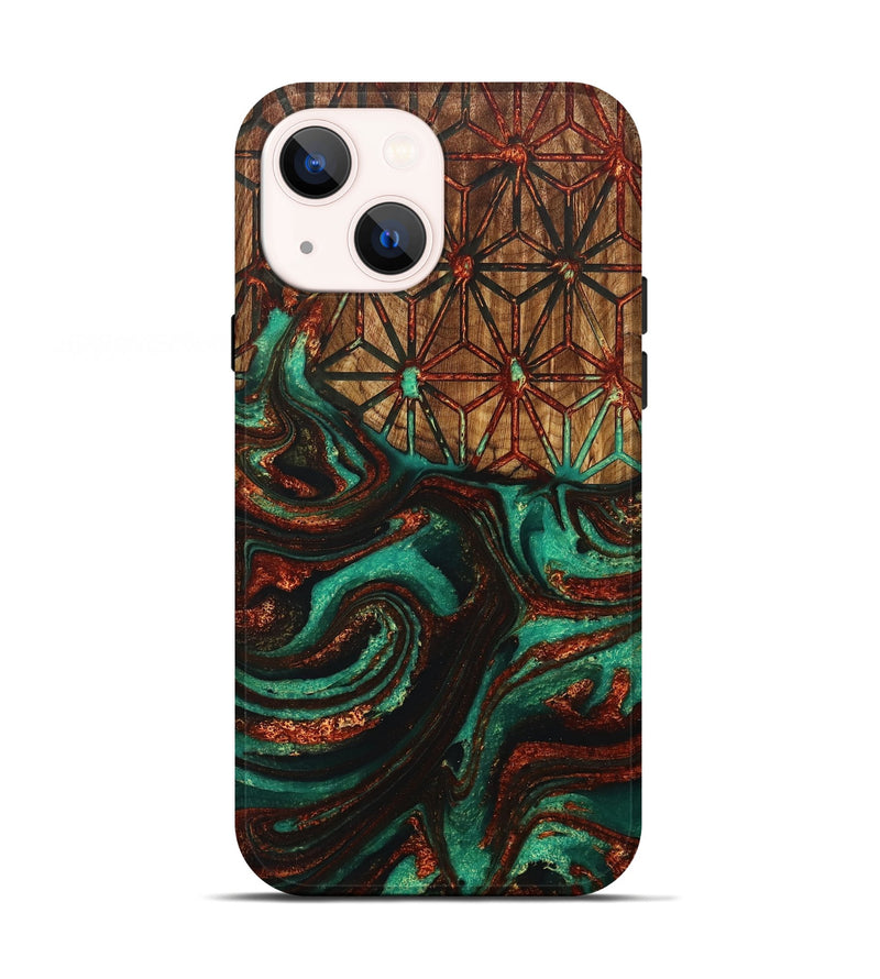 iPhone 13 Wood+Resin Live Edge Phone Case - Effie (Pattern, 715846)