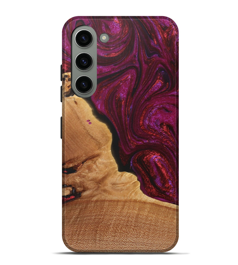 Galaxy S23 Plus Wood+Resin Live Edge Phone Case - Terrell (Red, 715850)