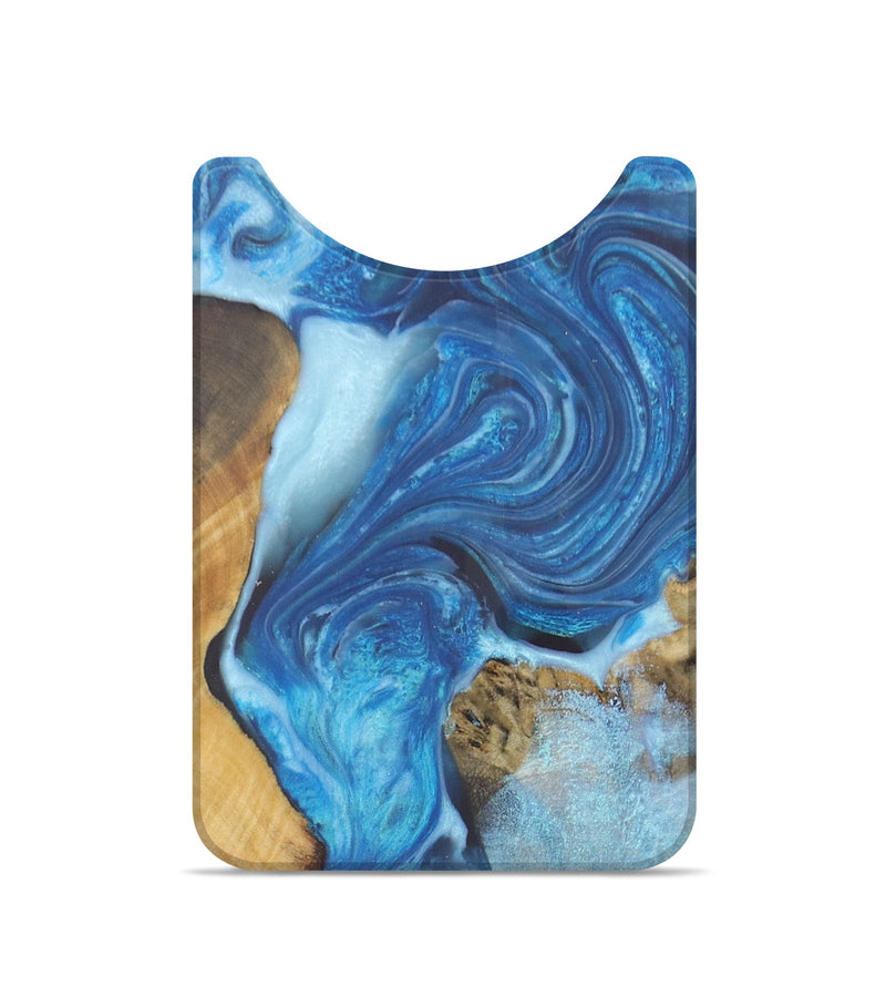 Live Edge Wood+Resin Wallet - Paris (Blue, 715852)
