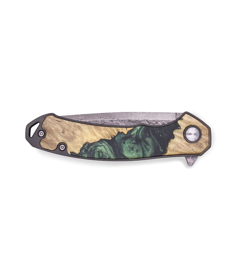 EDC Wood+Resin Pocket Knife - Sloane (Green, 715859)