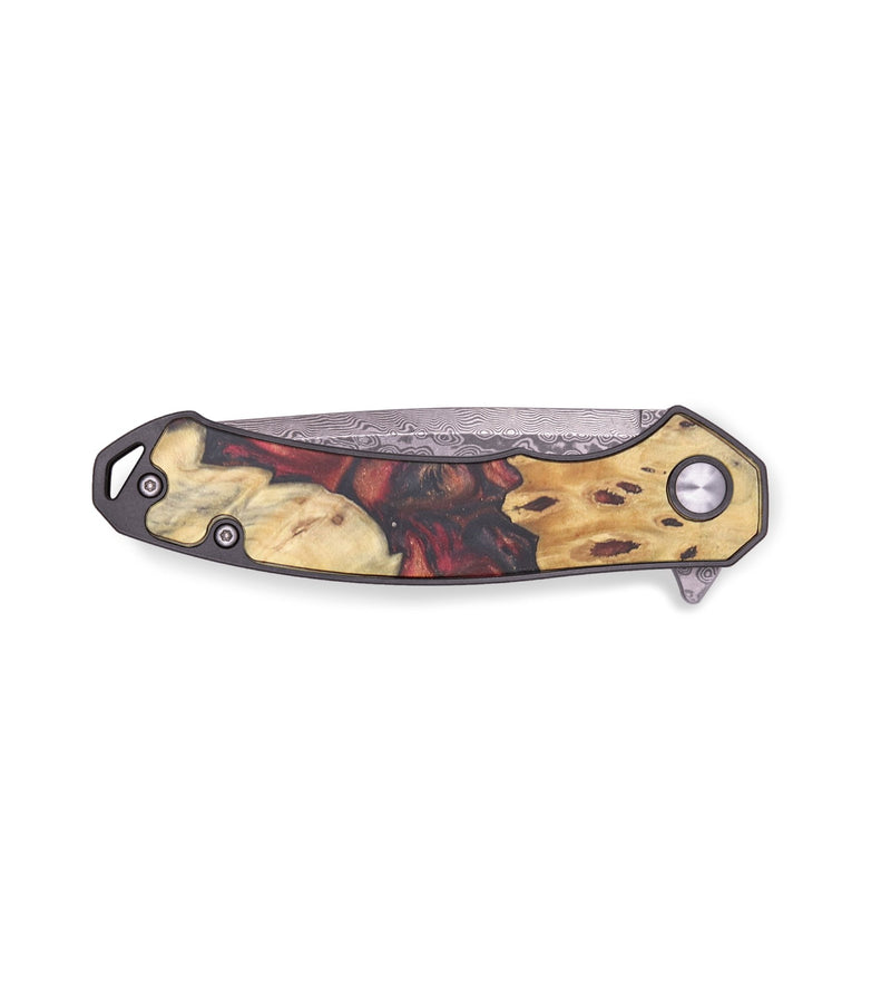 EDC Wood+Resin Pocket Knife - Alejandro (Red, 715868)