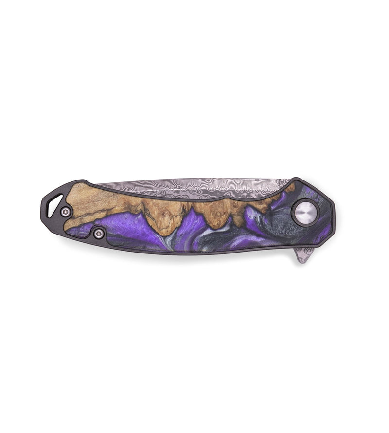EDC Wood+Resin Pocket Knife - Wilbert (Purple, 715894)