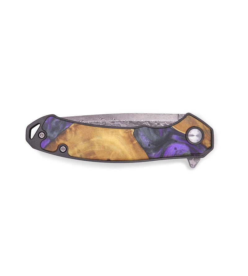 EDC Wood+Resin Pocket Knife - Matias (Purple, 715900)