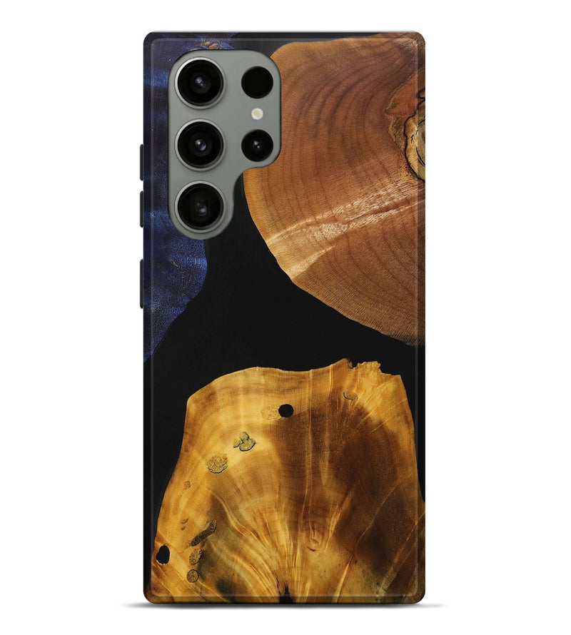 Galaxy S23 Ultra Wood+Resin Live Edge Phone Case - Kairo (Pure Black, 715919)