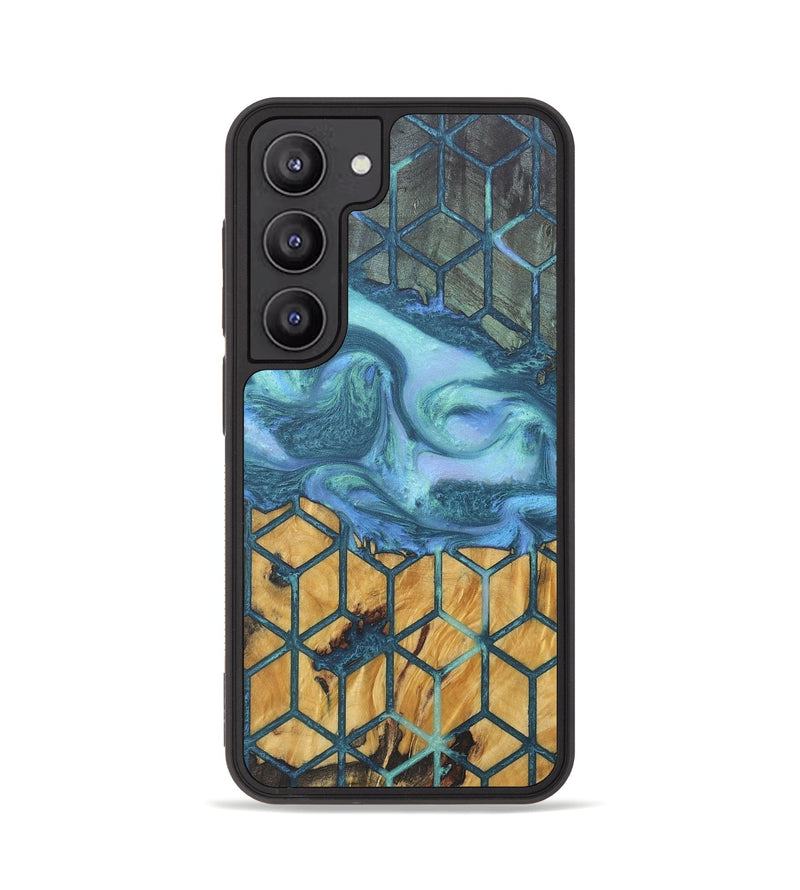 Galaxy S23 Wood+Resin Phone Case - Ezra (Pattern, 715959)